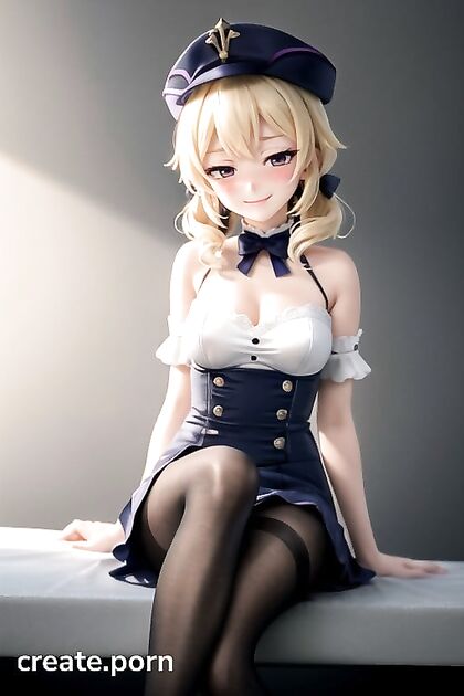 3D Hentai Action - Dirty-Footed Bitch Sits Down to Tease with Her Pussy