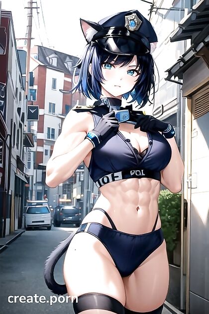 Yelan in Tight Police Uniform Gets Pounded by Muscular Dick