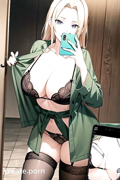 Hentai Chick in Tight Nylon Stockings Crushes My Dick with Her Selfie Seduction