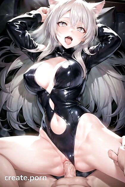 Missionary Action in a Tight Latex Suit, Ultra-Detailed Hentai Sex Scene