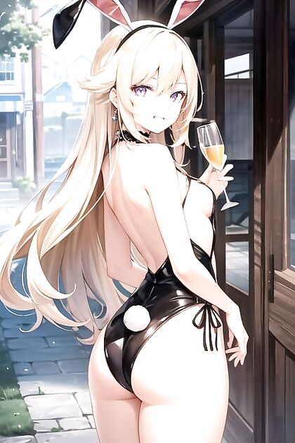 Drunk, Fischl Shows Off Her Ass and Winks Seductively in Hentai Sex Fest