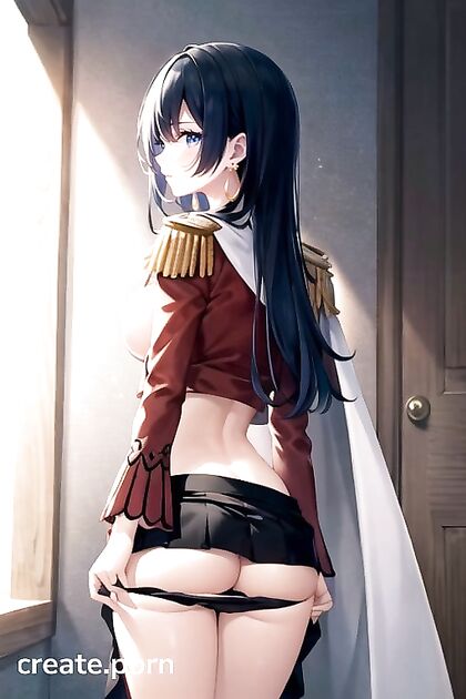 Anime Chick Gets Pounded From Behind in Tight Skirt '_', Damn!
