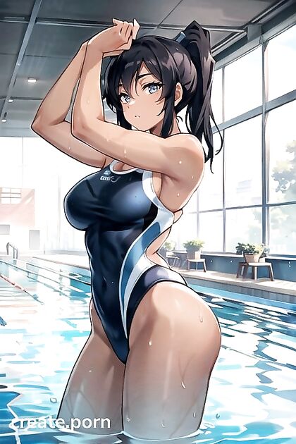 Muscular Hentai Action with Korra at the Pool, Wild Sex Scenes