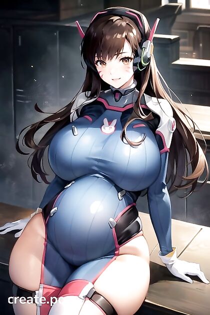 D'va from Overwatch with Her Happy, Massive Tits in Insane Hentai Action