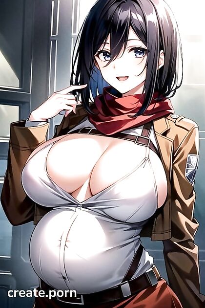 Mikasa Ackerman with Huge Tits and Massive Ass in Wild Hentai Porn