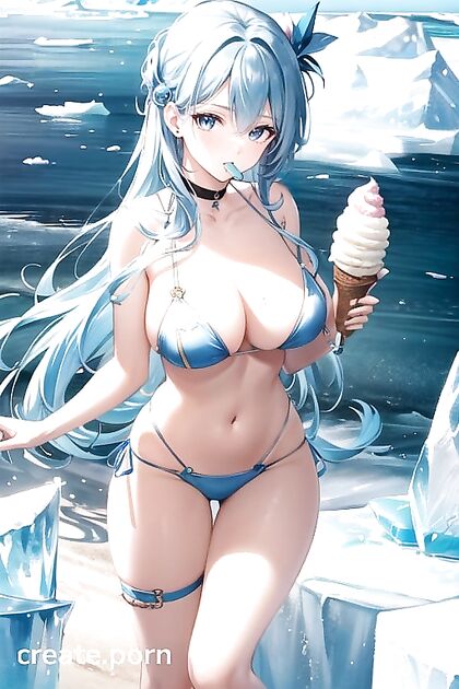 Melting Ice Cream All Over Those Juicy Tits in Damn Good Hentai Porn