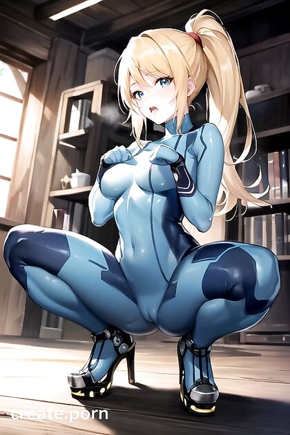 Samus Shows Off Her Rounded Ass in Naughty Metroid Hentai Action