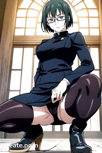 Hentai Babe Masturbates in a Squat, Full-Body Orgasmic Bliss