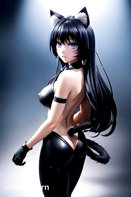 Naked Cat-Eared Babe Rides a Muscular Dick in Insane Hentai Porn Action