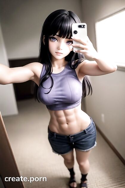 Muscular Dude Masturbates in Full Body Glory, Selfie Style Hentai Porn