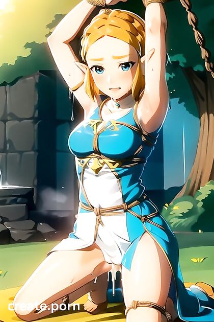 Hentai Chick with Shimmering Makeup Gets Drenched in Cum While Kneeling