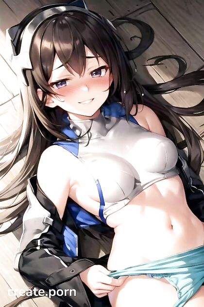 Aiz Wallenstein Smirks as She Slides Off Her Panties for a Naughty Creampie Scene