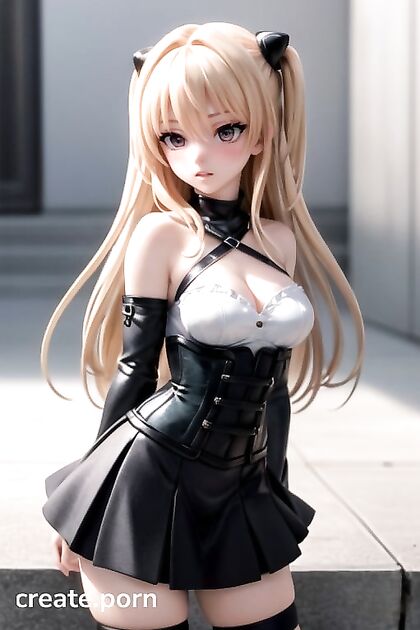 Gothic Wings Unfurl in Golden Darkness To Love Ru Style 3D Seduction