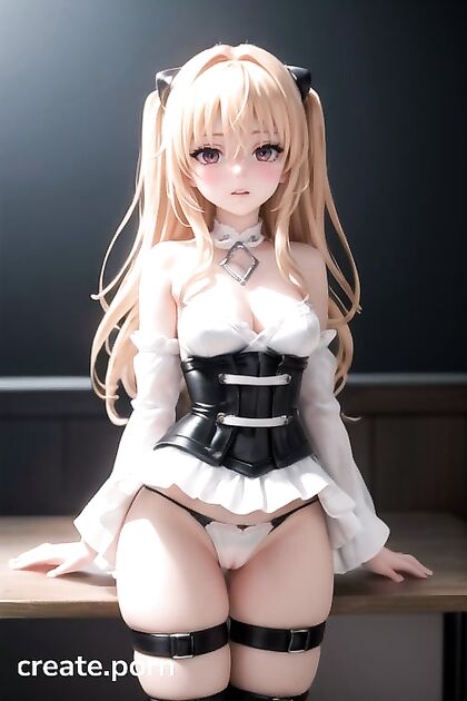 Gothic Seduction Upskirts - To Love Ru's Dark Maid Reveals Her Massive Curves