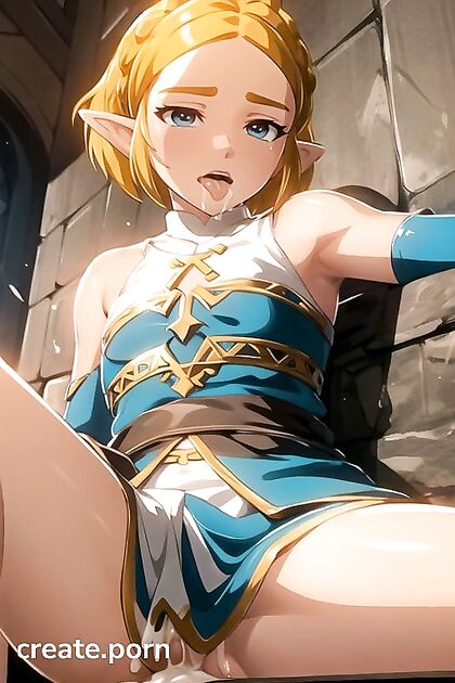 Zelda Gets Fucked Raw and CREAMED, Hot Masturbation Action in Hyrule