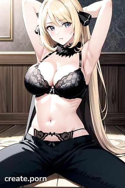 Busty Chick Flexing Her Tits in Wild Hentai Action
