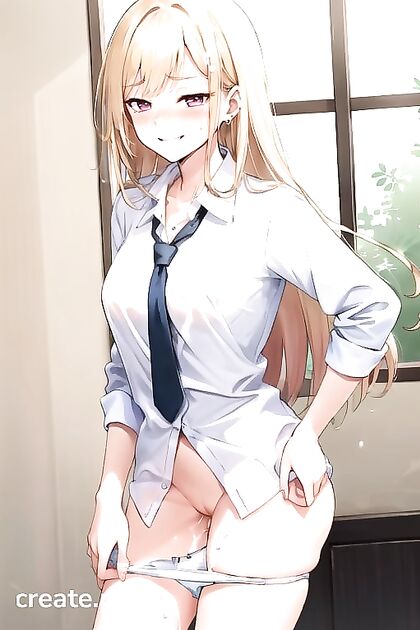 Blushing Kitagawa Marin Reveals All for a Mischievous Creampie Feast