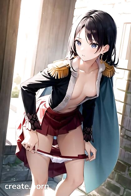 Boa Hancock Strips Her Tiny Skirt Revealing Nude Curves While Facing Away