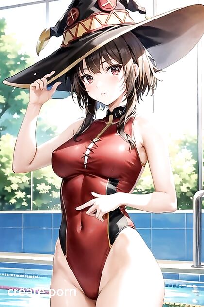 Fit Megumin's Isekai Boobs Bounce Wild in Her Quest for Explosion!