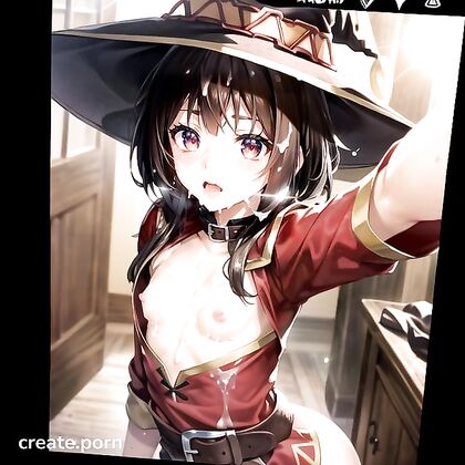 Megumin's Isekai Cumshot Chaos - Explicit NSFW Ecstasy