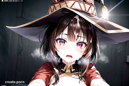 Megumin's Isekai Cumshot Frenzy - Exploding Pleasure in Explosion-licious Detail