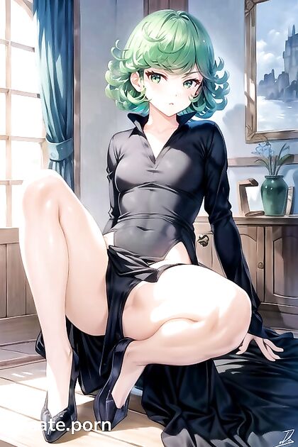 Tatsumaki's Upskirt Temptation - Legs Spread Wide for a Naughty One-Punch