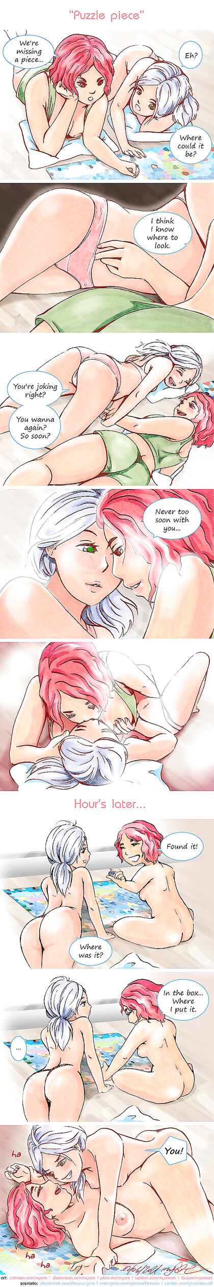 Hardcore Hunt for Pussy Juice - XXX Pic of Jigsaw Bitch Getting Fucked by Dolphin Dick