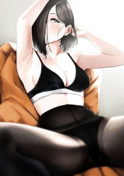 Hella Hot Hentaified Black Lingerie Show - Braless Babes in Skintight Clothings