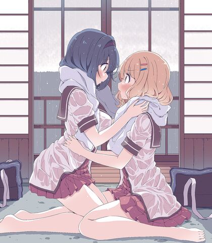 Hella Hot Hentai XXX Love In The Rain - Wet And Wild Porn Pic