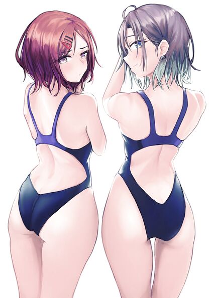 Two Chicks Fucking Each Other Dry With One Piece of Clothing Left - Hentai XXX Porn Pic