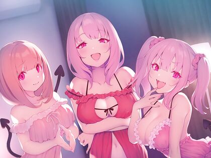 SuccuBOMBS! Harem of Horny Demonesses Pound Your PO V