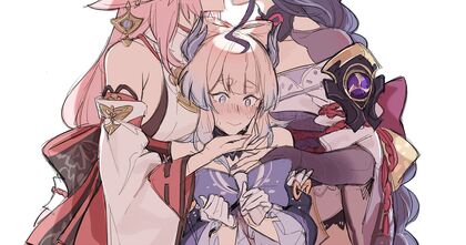 Horny AF Hikaru Gets Nailed by Two Hot Chicks in Steamy Threesome Action!