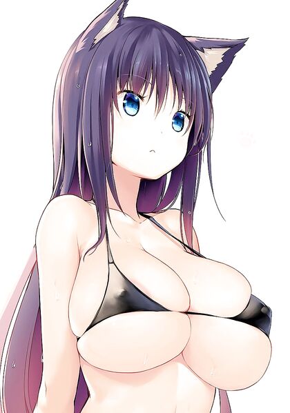 Huge Titties on Naught Necko - XXX HENTAI PIC