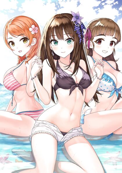 Horny AF Hottie Threesome on Sandbar - XXX Pics Inside!