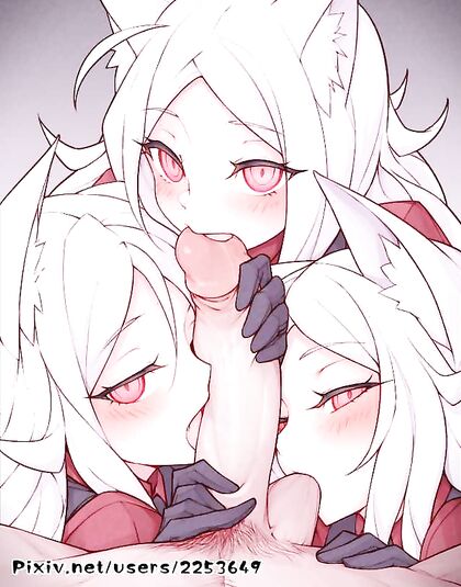 Horny as Fuck Cerb Trio DPing Hentaied Chick