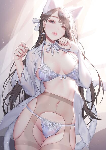 Hella Hot Hentaicat Girl Gets Nakedin Sexy Lace Panties - XXX Pic!