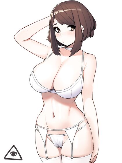 Hentaixxx My hero academia OC chick gets banged by her classmates.