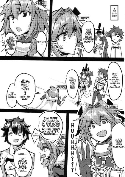 Maryoku Flowing from Ketsu in Fate Grand Order Seduction Image