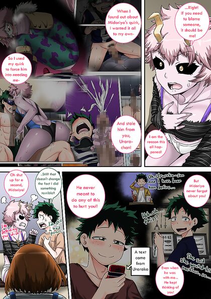 Deku Fucks Uraraka and Mineta in Teen 18+ Pussy Fun - My Hero Academia Hentai Manga