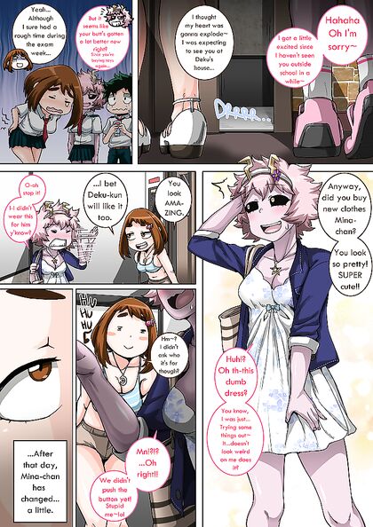 Deku Fucks Uraraka and Mineta in Teen 18+ Pussy Fun - My Hero Academia Hentai Manga