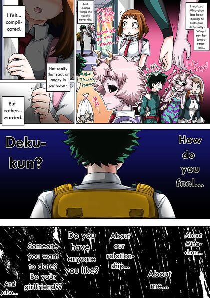 Deku Fucks Uraraka and Mineta in Teen 18+ Pussy Fun - My Hero Academia Hentai Manga