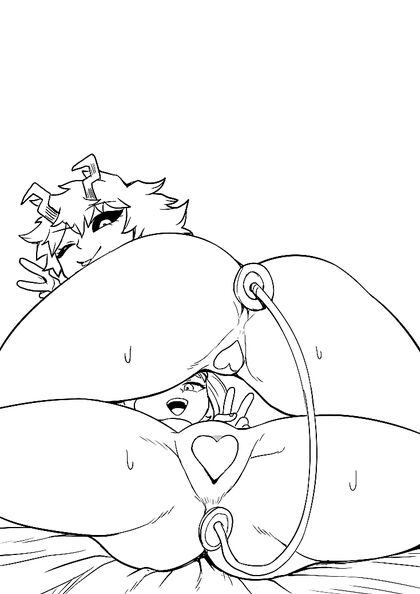 Deku Fucks Uraraka and Mineta in Teen 18+ Pussy Fun - My Hero Academia Hentai Manga