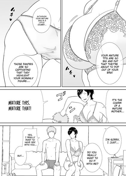 Horny Hentai Mom and Lusty Son Engage in Steamy Forbidden Sex - 58 Pics