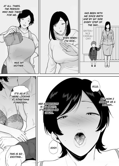 Horny Hentai Mom and Lusty Son Engage in Steamy Forbidden Sex - 58 Pics