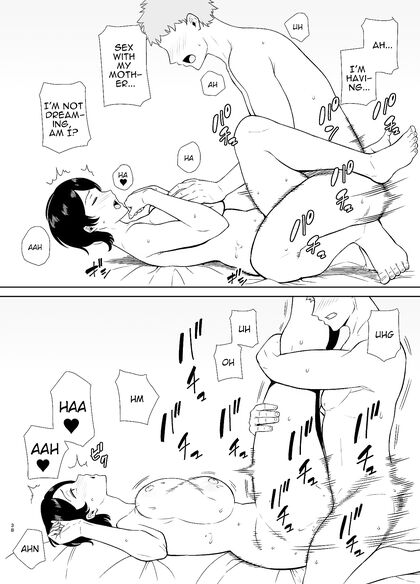 Horny Hentai Mom and Lusty Son Engage in Steamy Forbidden Sex - 58 Pics