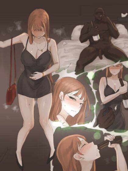 Lingerie Model Cheats with Big Black Cock to Secure Dream Job - NTR Hentai Comics