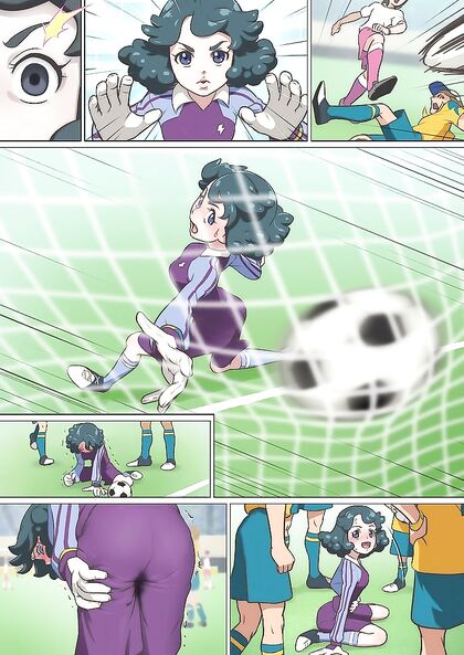 Time-Freezing Bastard Stops Clock for Hot Soccer Goalkeeper Sex Ai Hentai Image