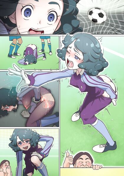Time-Freezing Bastard Stops Clock for Hot Soccer Goalkeeper Sex Ai Hentai Image