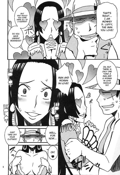 Boa Hancock Double Penetrated by Luffy Imposters in Sensual Hentai Manga