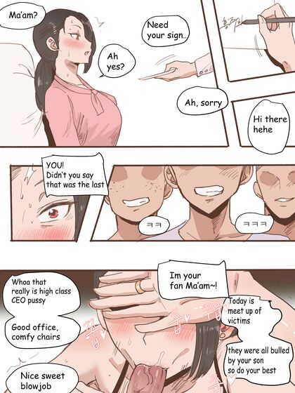 Busty Mom Blackmailed Into Dirty Sex After Son’s Bullying Incident - 40 Steamy Comics